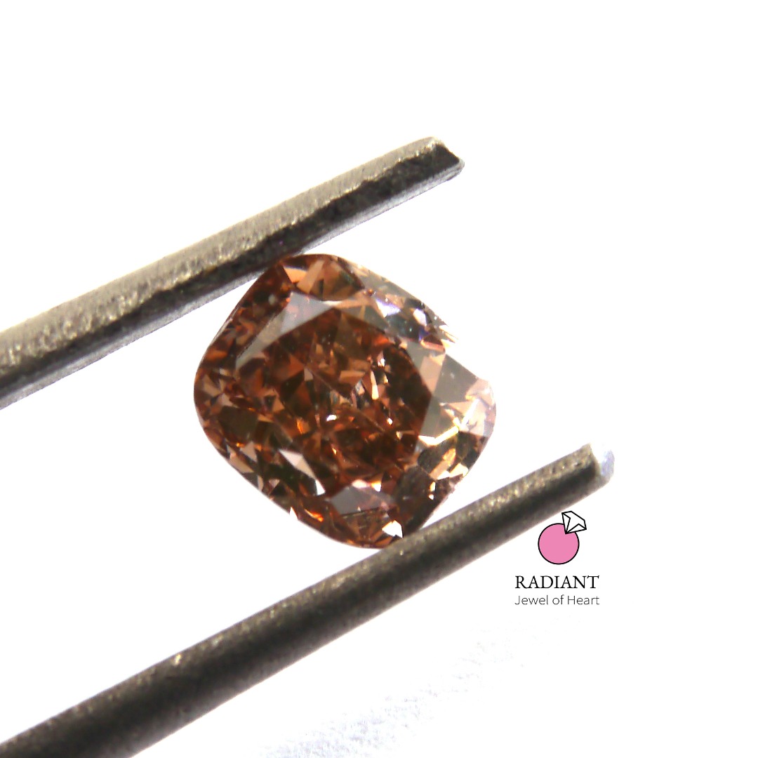 0.47 Natural Fancy Brown-Orange si1 Diamond
