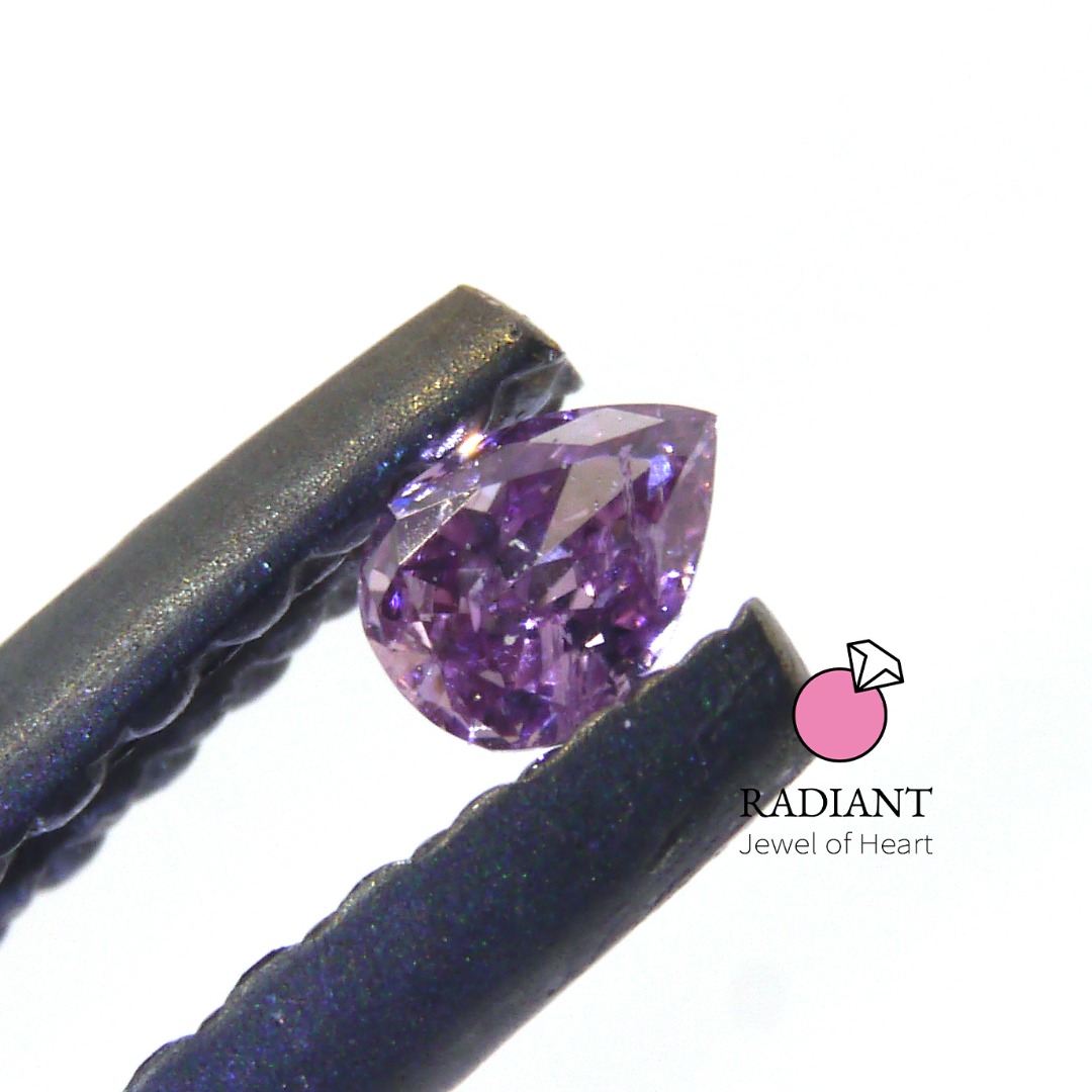 0.04 Natural Fancy Deep Purple Pink Diamond