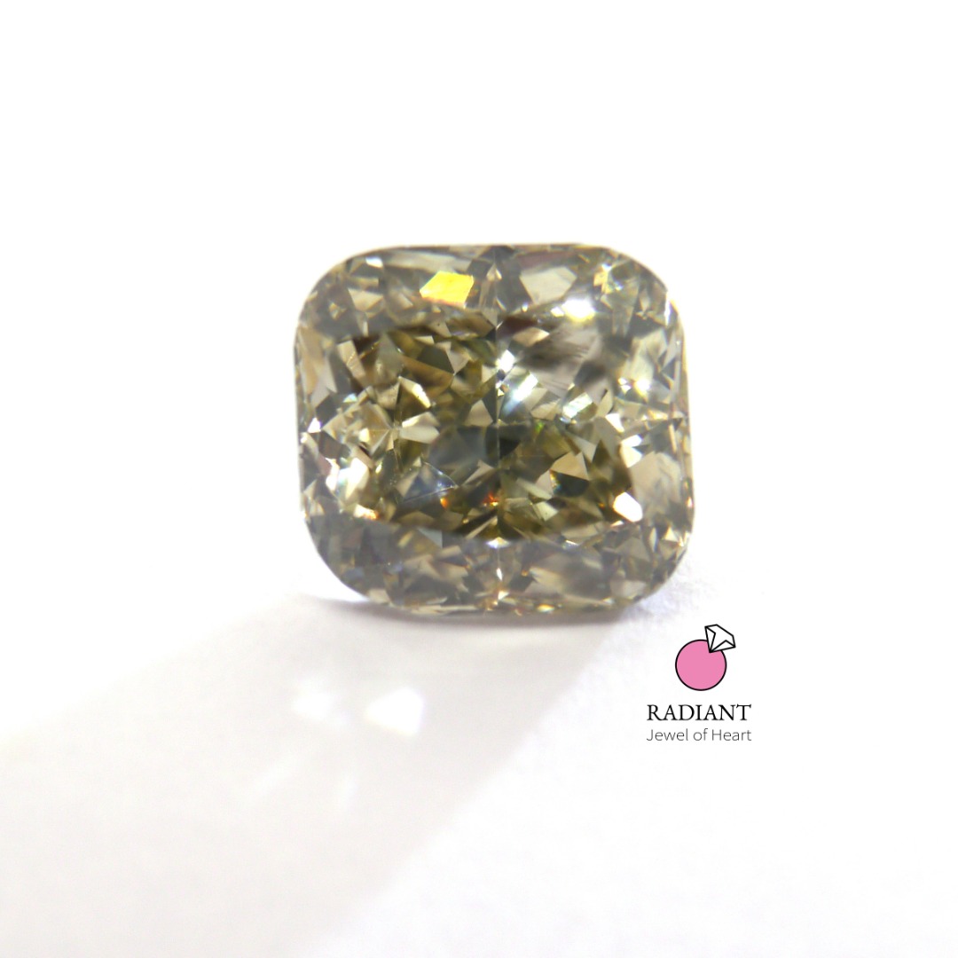 1.81 Natural Fancy Gray-Greenish Yellow I1 Diamond
