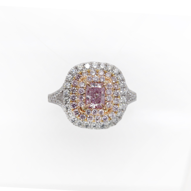 經典公主紫粉兩用鑽戒（售出）